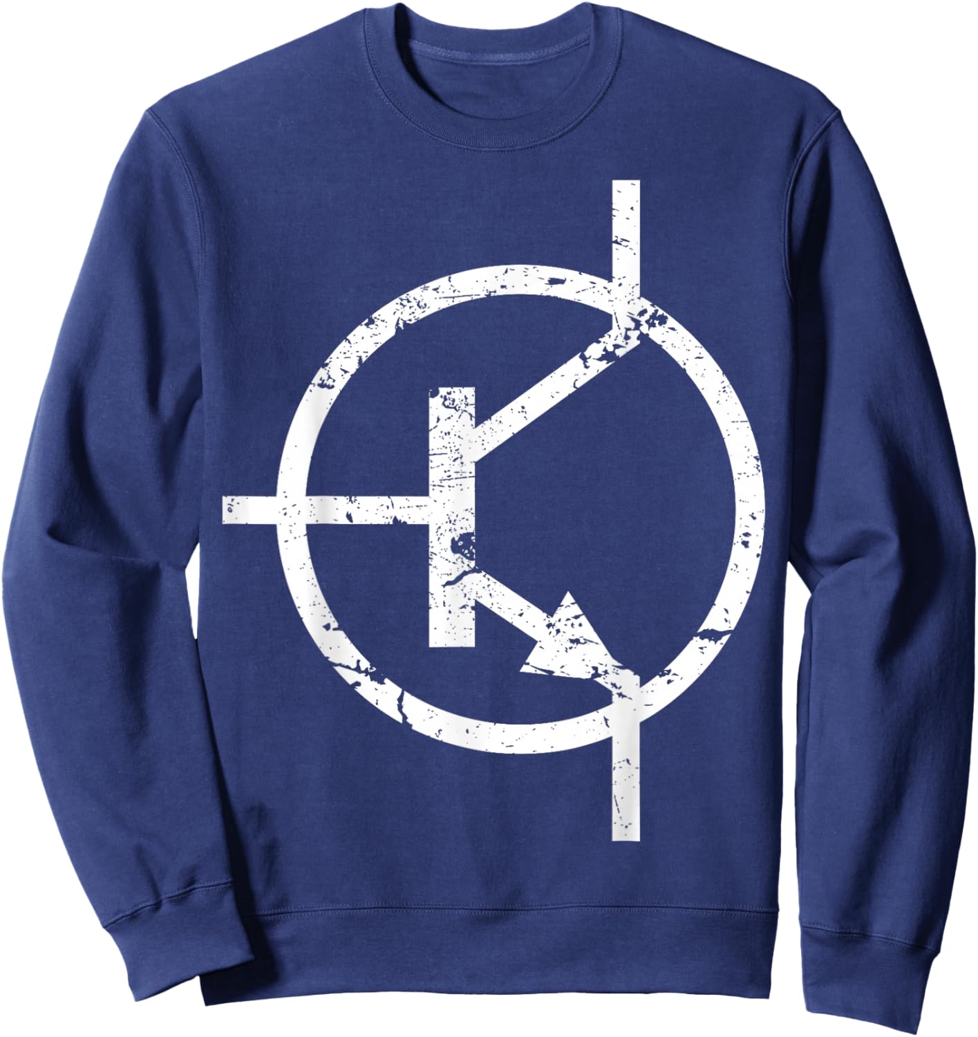 T Transistor symbol Electronic Sweatshirt - Sweatshirt | Navy