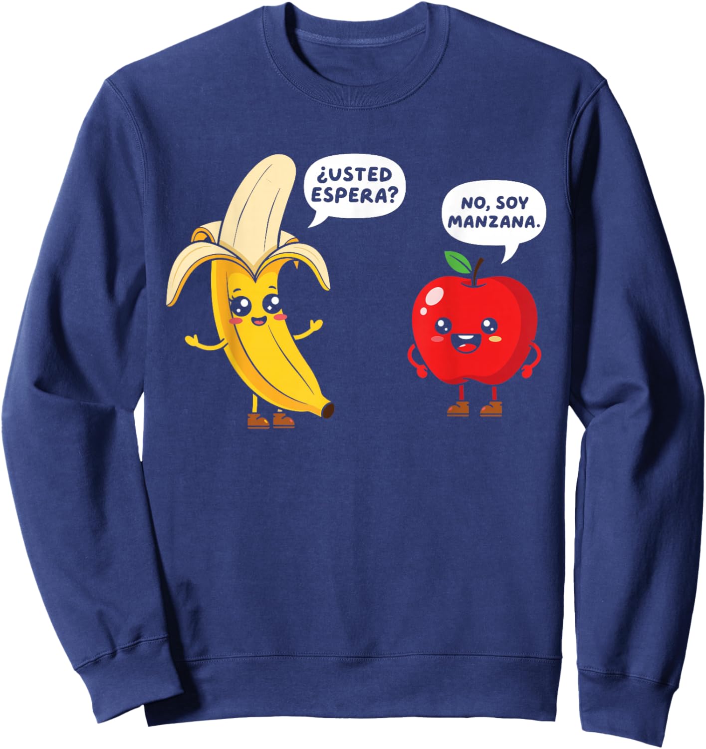 Funny Teacher Humor School Teacher Spanish Sweatshirt - Sweatshirt | Navy