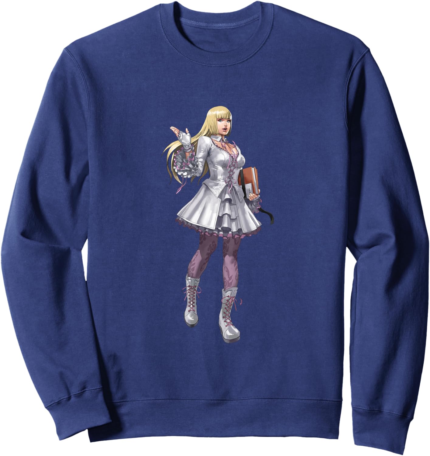 Bandai Namco Entertainment Inc. TEKKEN7 LILI 003 , Small, Black Sweatshirt - Sweatshirt | Navy