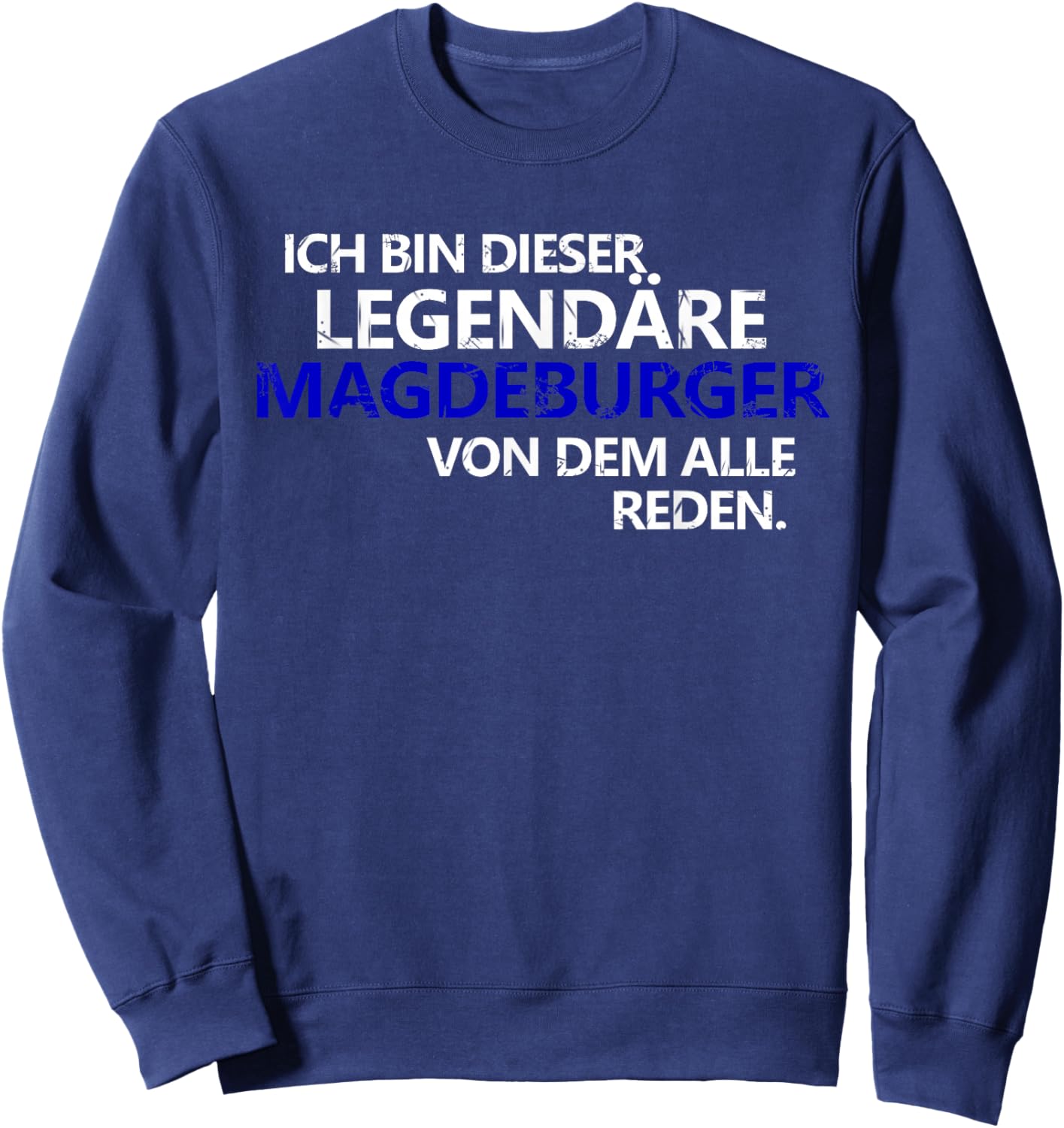 Magdeburg Legend FC Magdeburg Elbestadt Football Club Sweatshirt - Sweatshirt | Navy