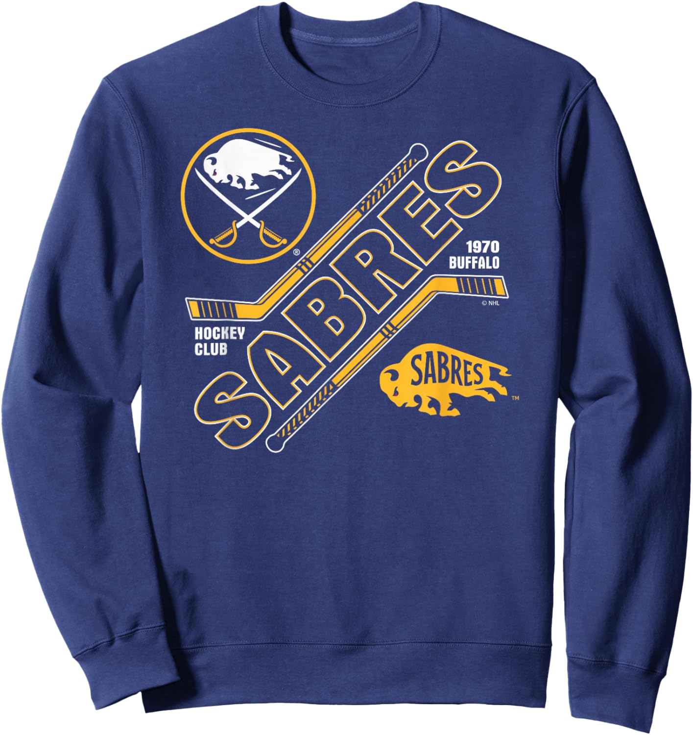 Buffalo Sabres Force Royal Blue Officially Licensed Sweatshirt - Sweatshirt | Navy