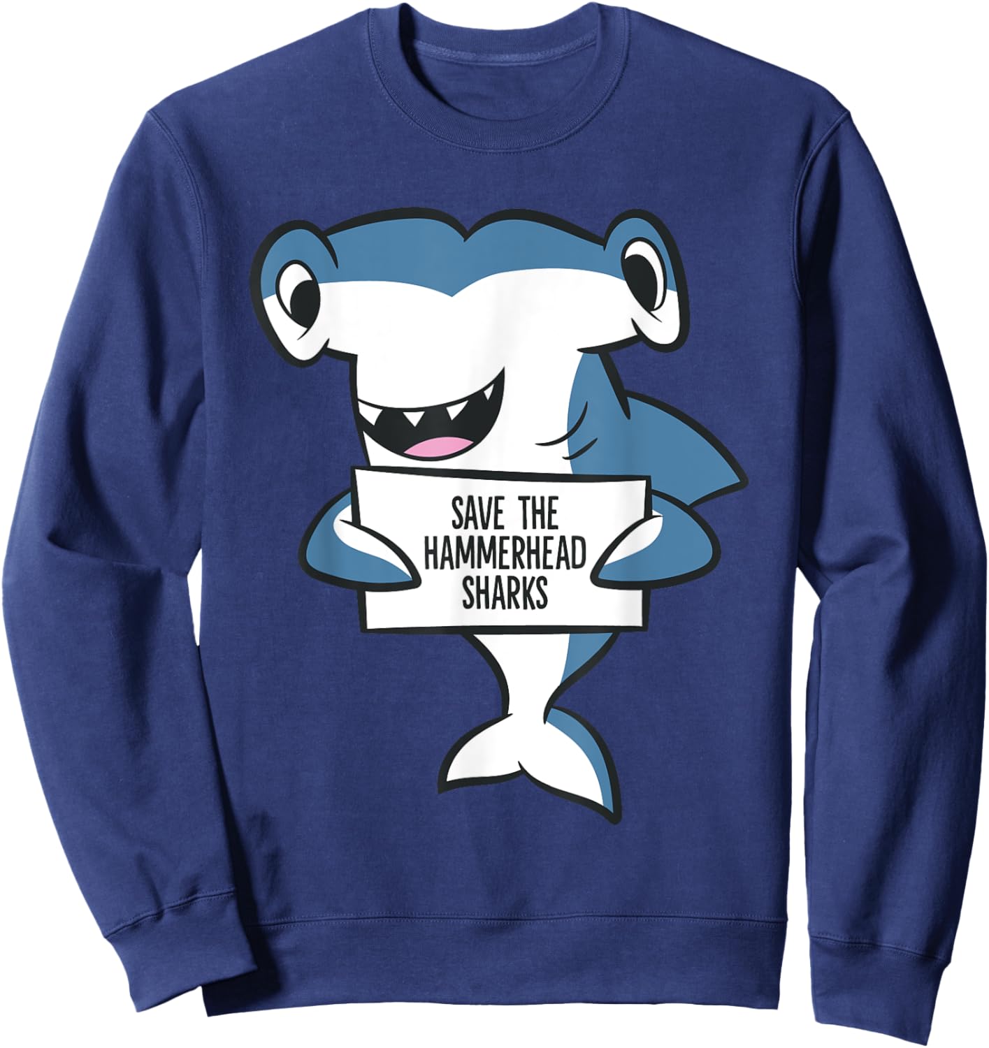 Save The Hammerhead Sharks Sweatshirt - Sweatshirt | Navy