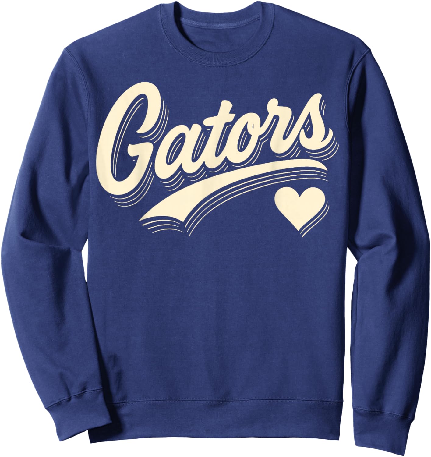 Distressed Gators Name Design Women Kids Girls Boys Sweatshirt - Sweatshirt | Navy