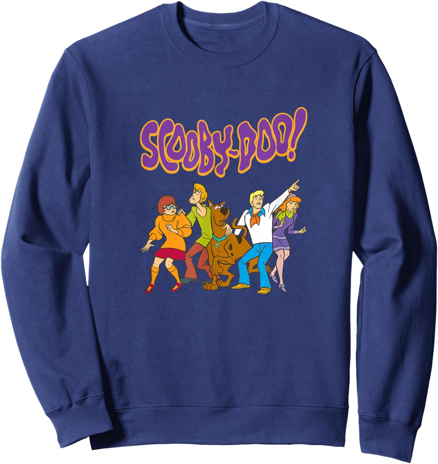 Mystery Inc. Cartoon Gang Grafik Sweatshirt - Sweatshirt | Navy