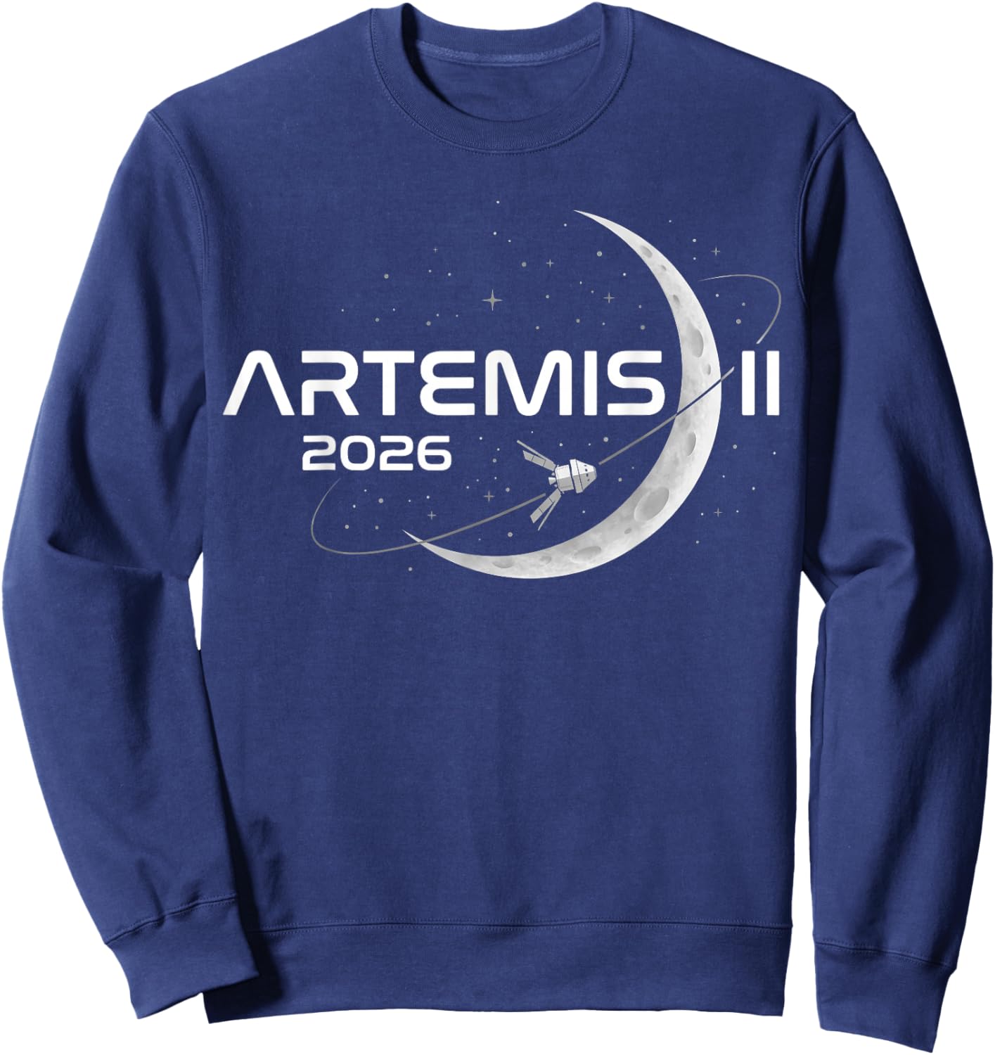 Artemis II to The Moon Rocket Launch Space Exploration Sweatshirt - Sweatshirt | Navy
