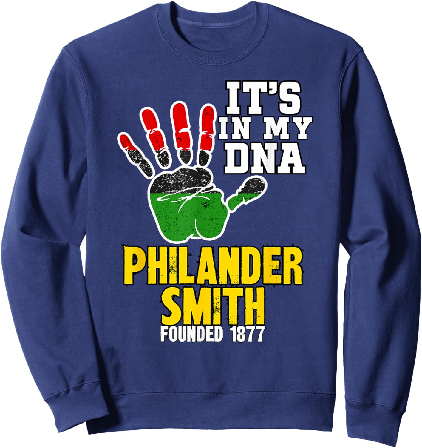 Philander Smith, PSC, Souvenir HBC Design Sweatshirt - Sweatshirt | Navy
