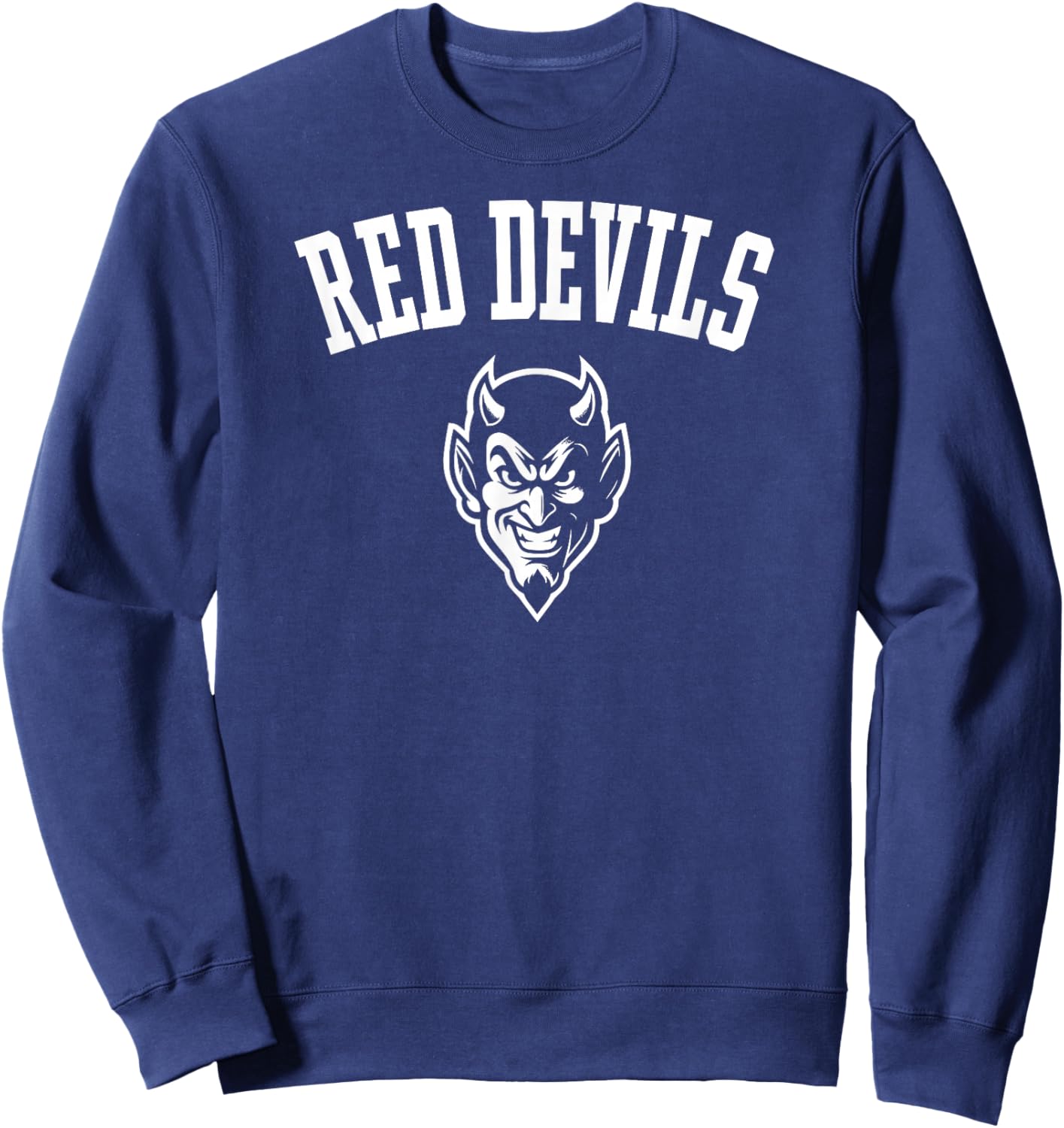 Red Devils Mascot for Youth Teams Players and Fans Sweatshirt - Sweatshirt | Navy