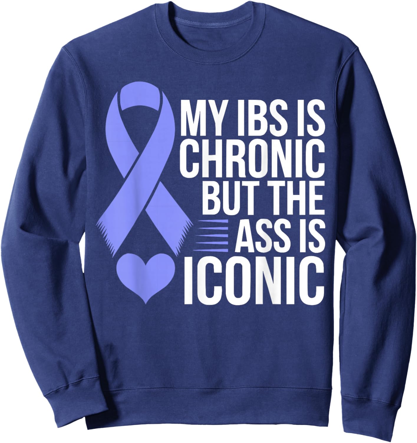 IBS Awareness Month Irritable Bowel Syndrome Sweatshirt - Sweatshirt | Navy