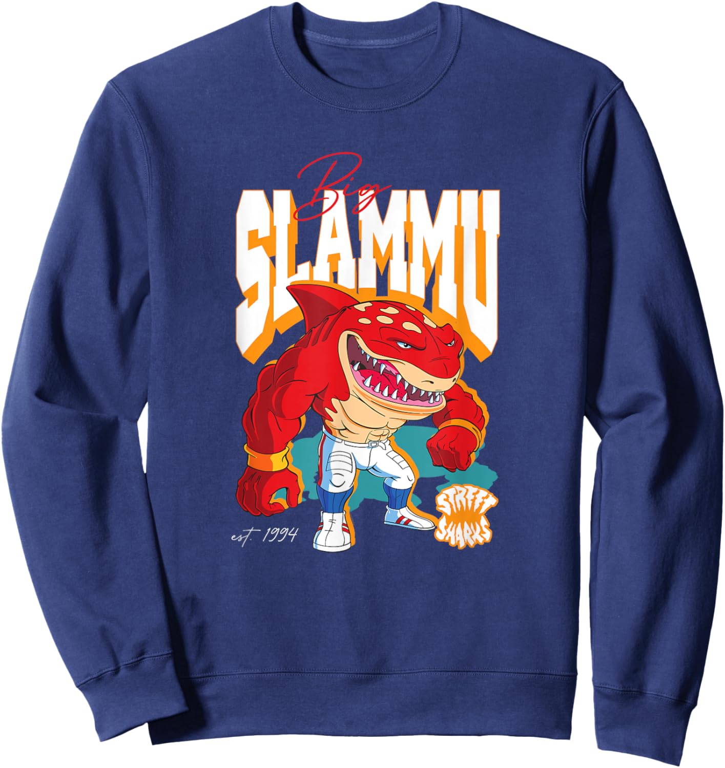 Street Sharks - Big Slammu Sweatshirt - Sweatshirt | Navy