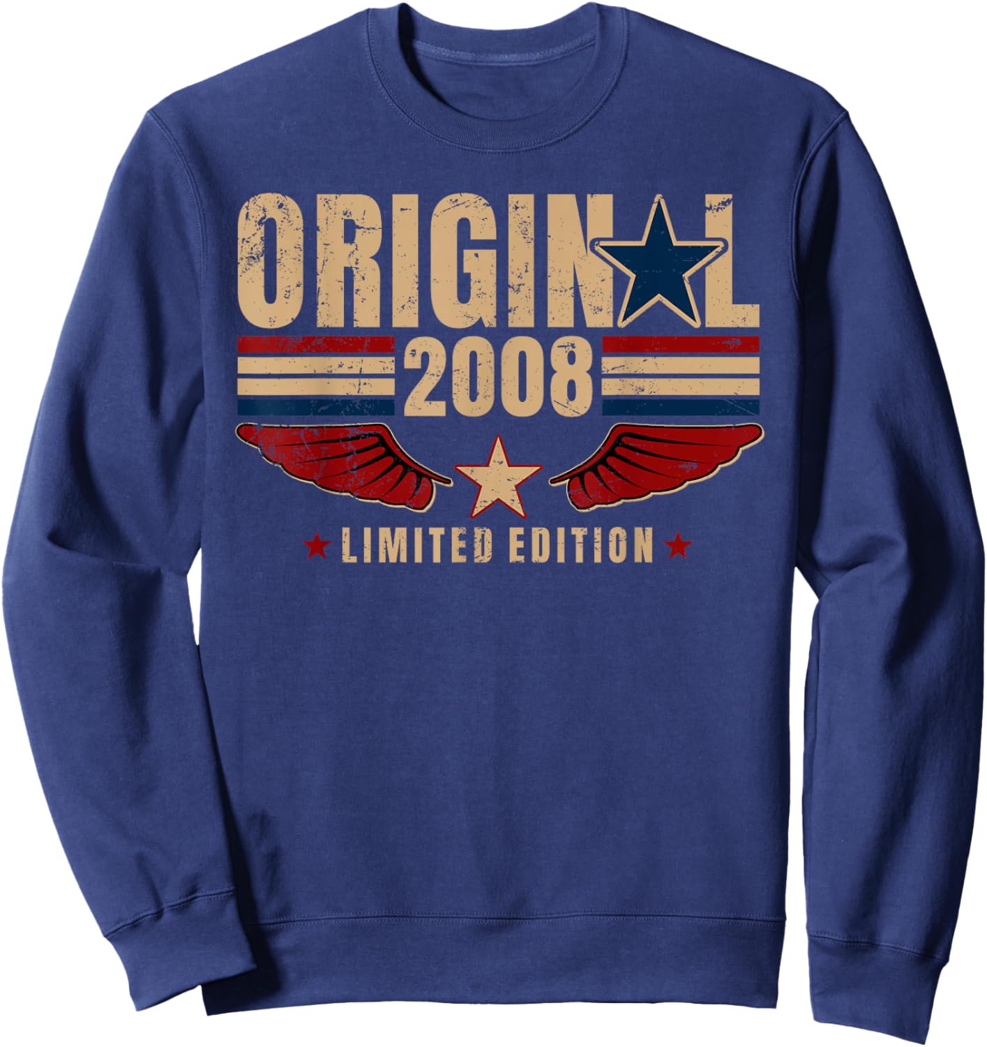 18 Anniversaire Cadeau Homme et Femme Vintage Année 2008 Sweatshirt - Sweatshirt | Navy