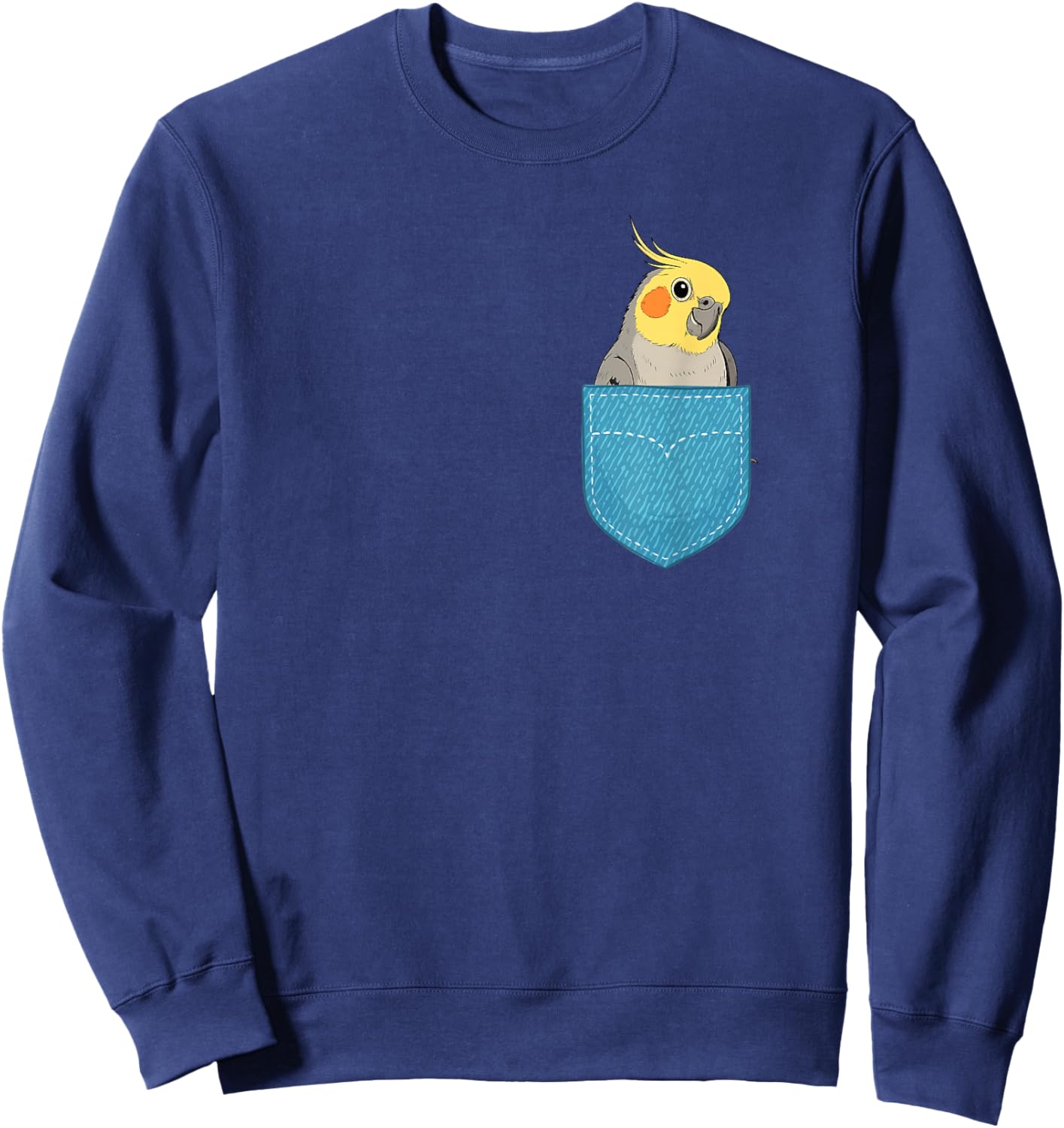 Cockatiel Pocket Cockatiel Owner Cockatiel Parrot Lover Sweatshirt - Sweatshirt | Navy