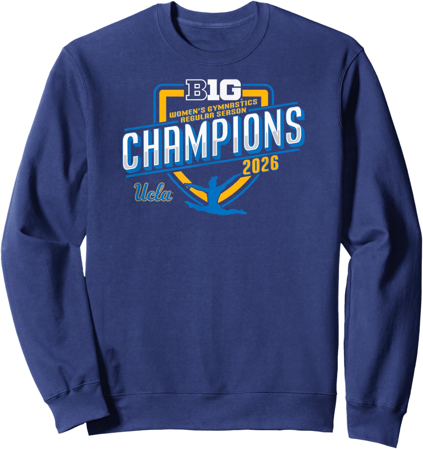 UCLA Bruins Women's Gymnastics Big Ten Champs 2026 Season Sweatshirt - Sweatshirt | Navy