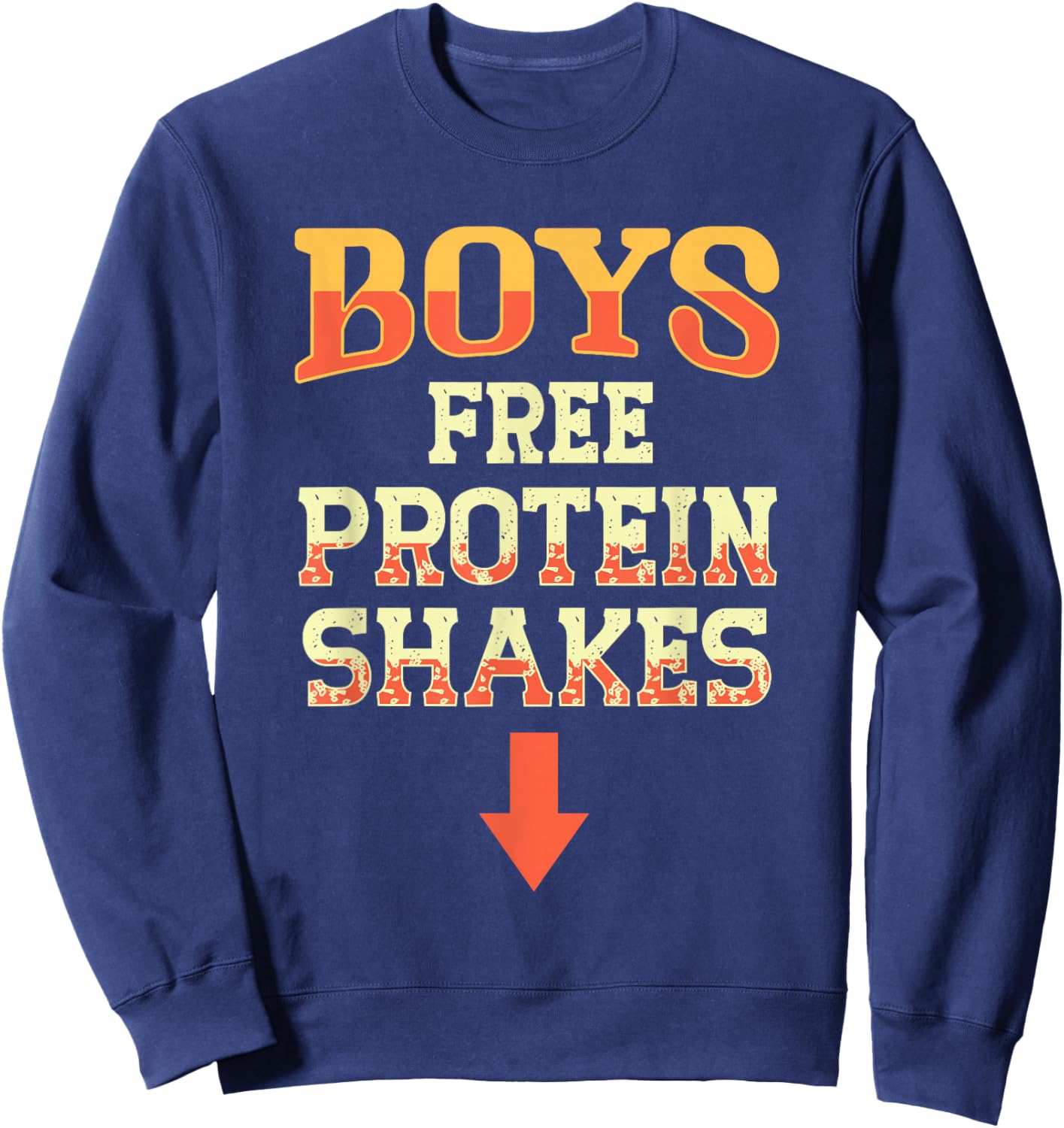 d'entraînement Gay Free Protein Shake Funny Men Joke Pride Sweatshirt - Sweatshirt | Navy