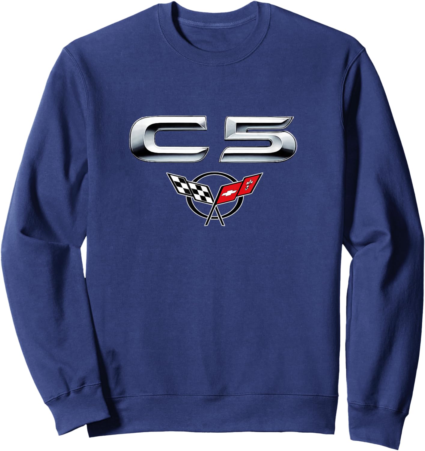 Classic CAR Emblem 1997-2004 C5 Muscle CAR Vintage Badge Sweatshirt - Sweatshirt | Navy