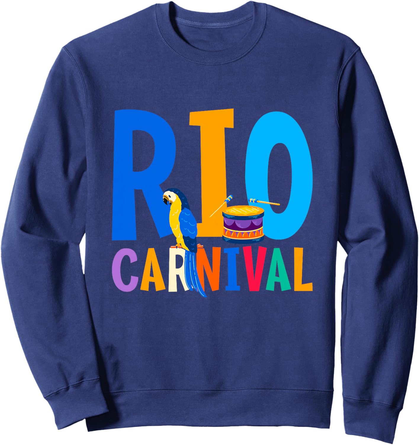 Masque de Carnaval de Rio - Souvenir brésilien Haut de Gamme Sweatshirt - Sweatshirt | Navy