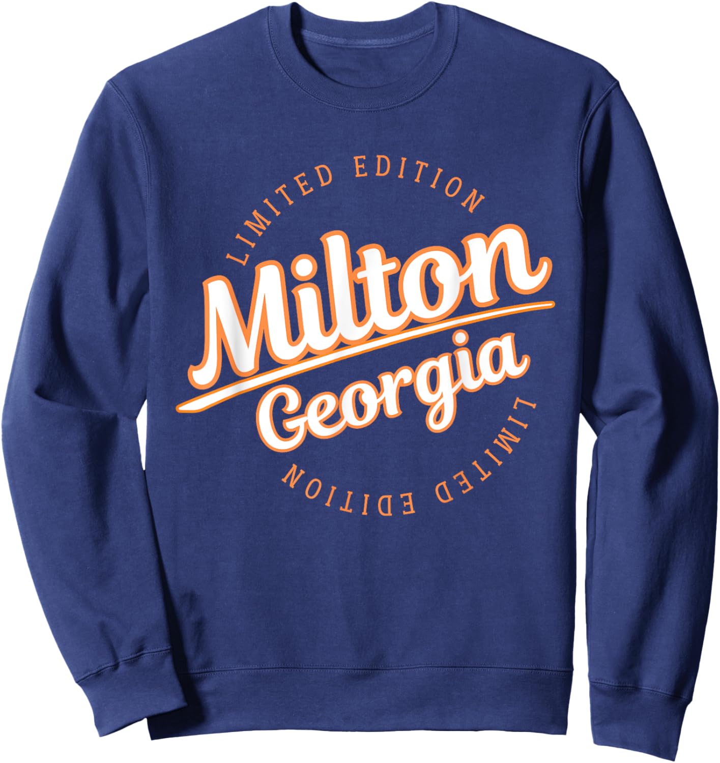 Retro Athletic Milton GA Apparel Sweatshirt - Sweatshirt | Navy