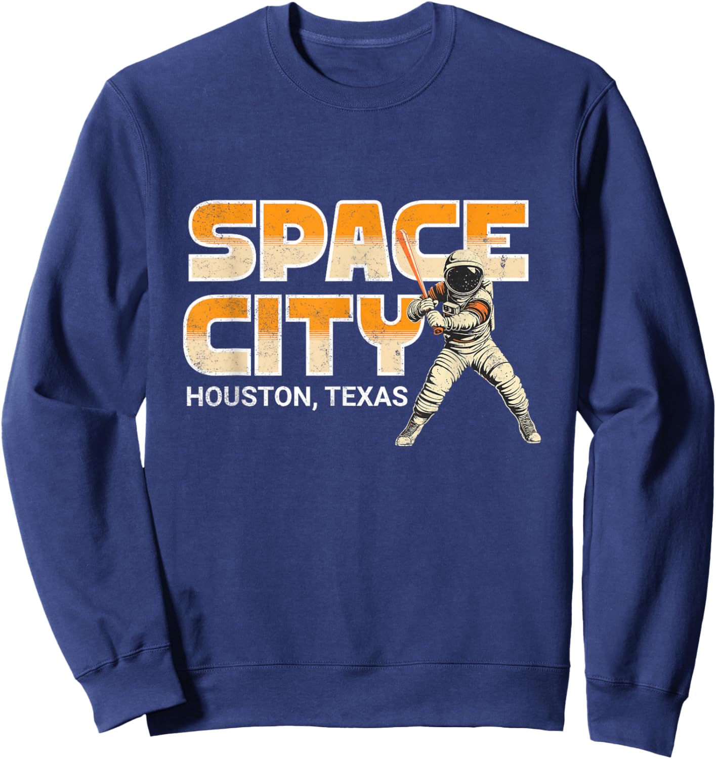 Houston Space City Baseball Sweatshirt - Sweatshirt | Navy