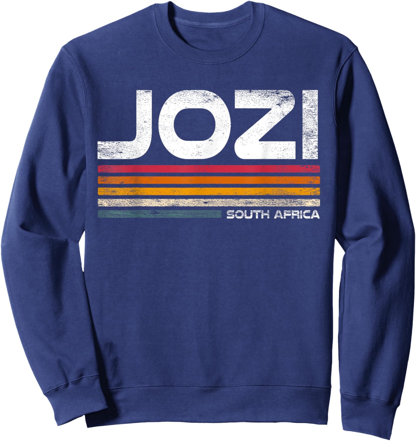 Jozi South Africa Typeset Johannesburg South African Joburg Sweatshirt - Sweatshirt | Navy