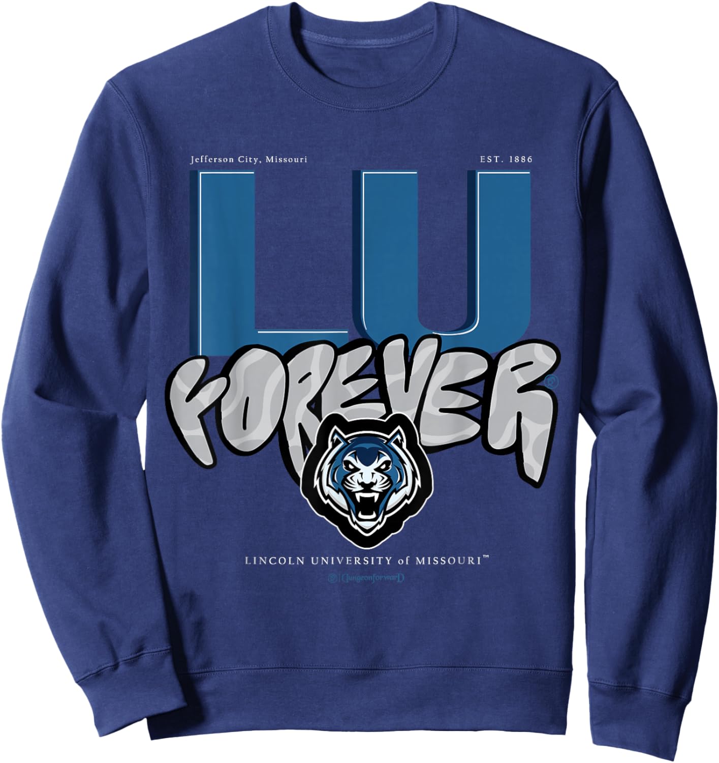 The Yard Essentials - Lincoln University MO - LUMO Forever Sweatshirt - Sweatshirt | Navy