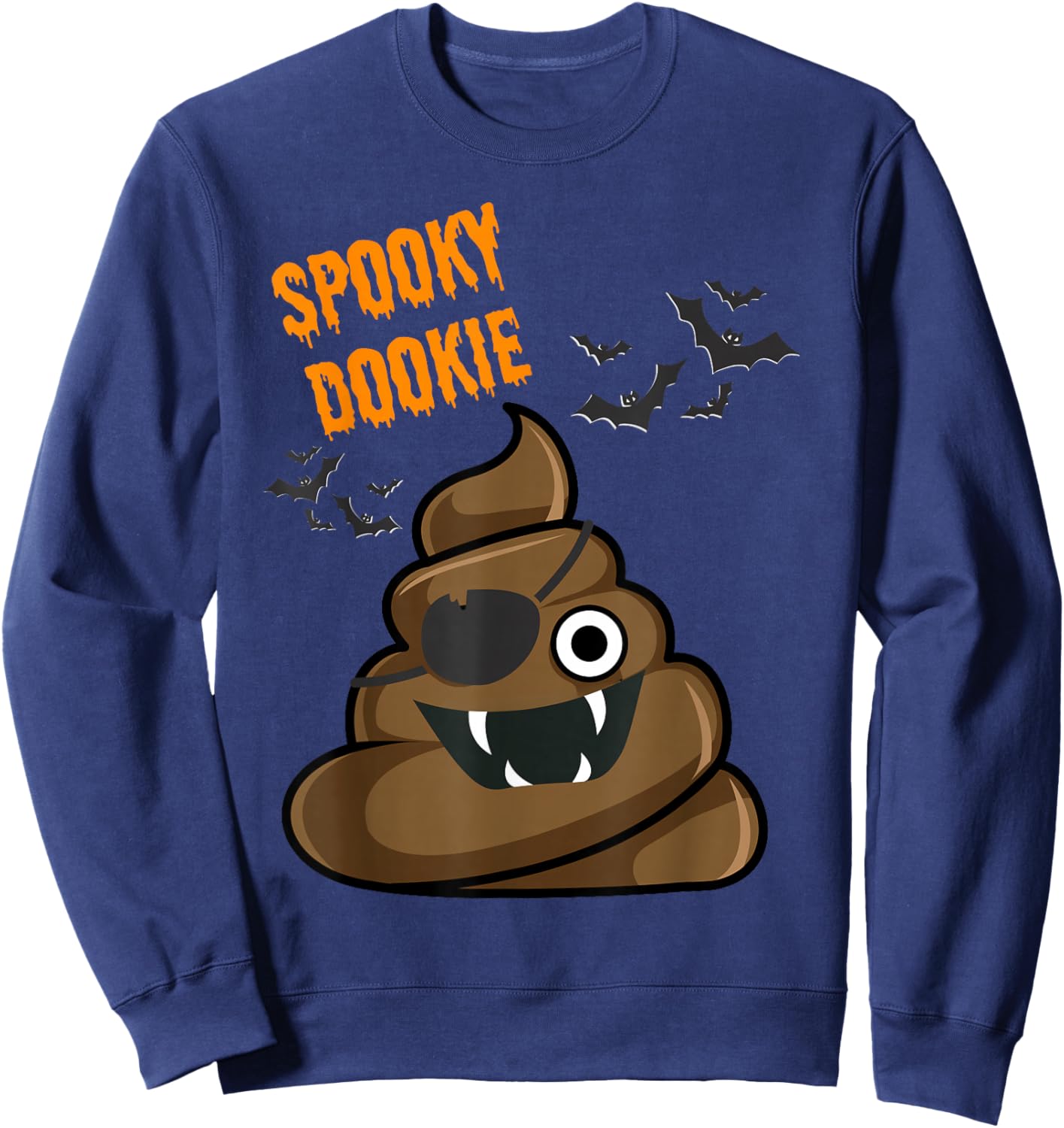 Funny Spooky Dookie Halloween Costume Women Kids Sweatshirt - Sweatshirt | Navy