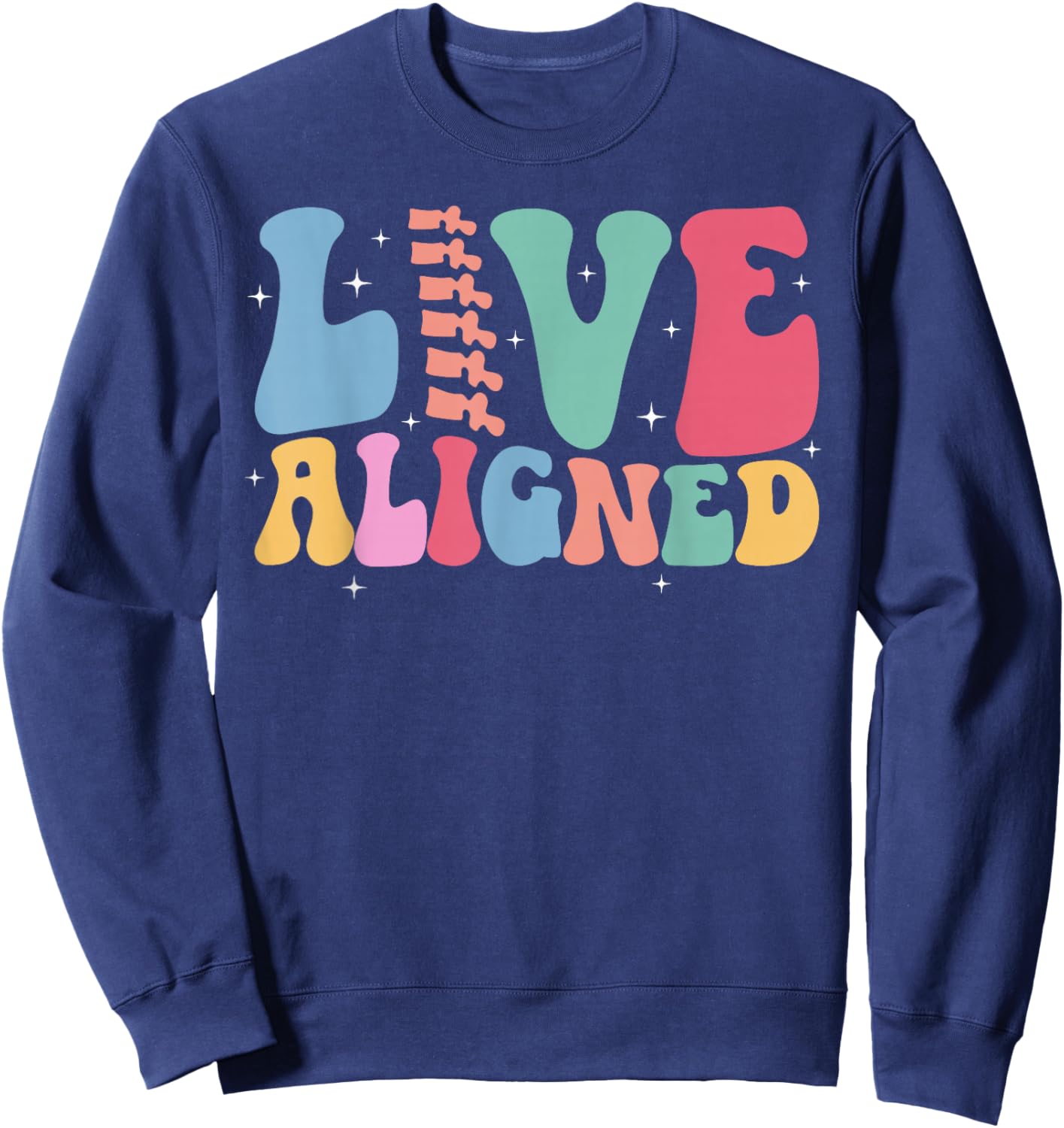 Live Aligned Chiropractor Assistant Chiropractic Assistant Sweatshirt - Sweatshirt | Navy