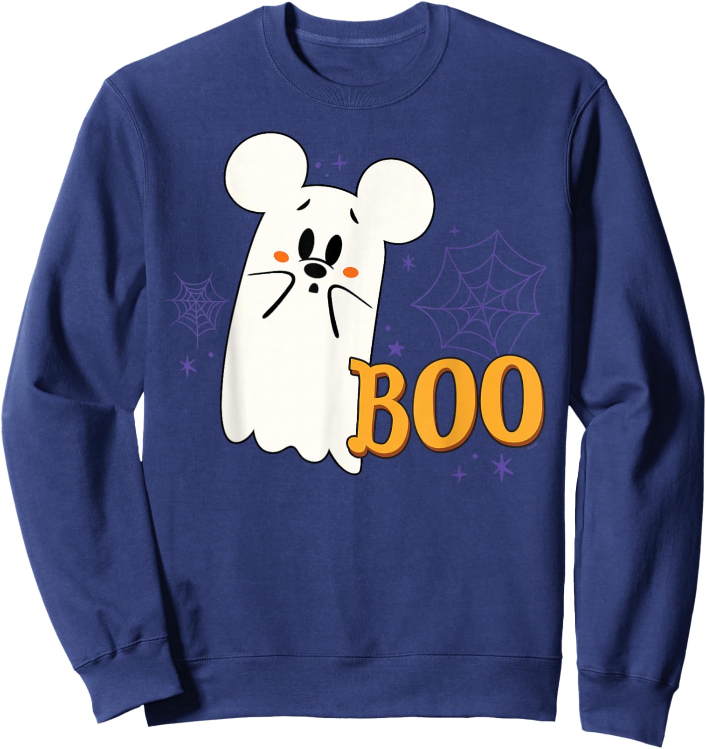 Disney Mickey Mouse Cute Little Ghost Boo Halloween Sweatshirt - Sweatshirt | Navy