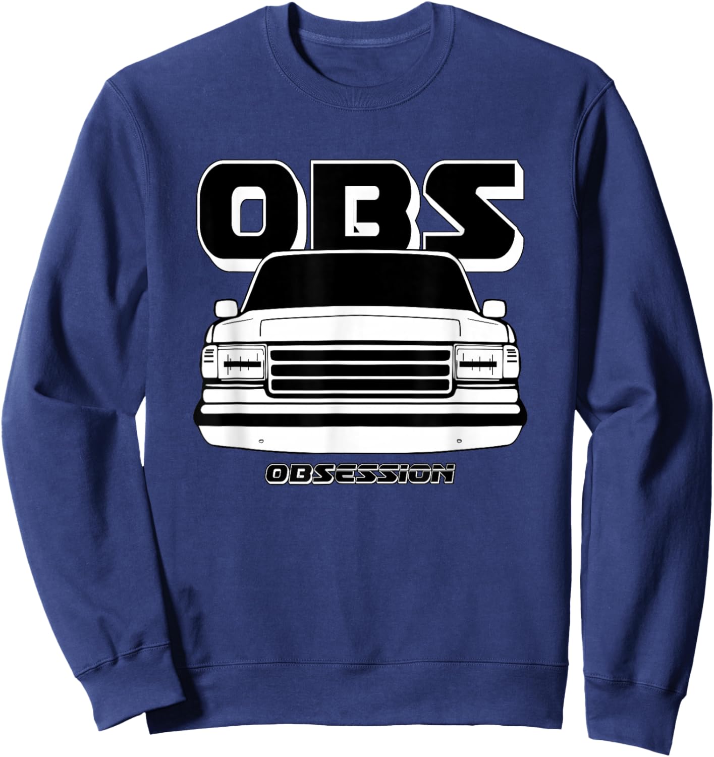 OBS Bricknose 80s 90s Truck, Car Enthusiast Sweatshirt - Sweatshirt | Navy