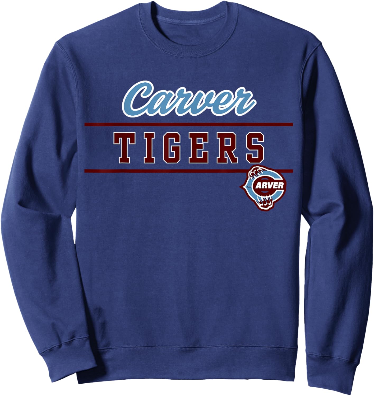 Carver High School Tigers Lined Up Sweatshirt - Sweatshirt | Navy