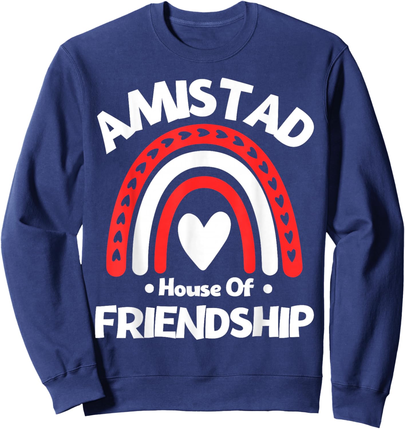 Amistad House of Friendship Vintage Rainbow Spirit Sweatshirt - Sweatshirt | Navy