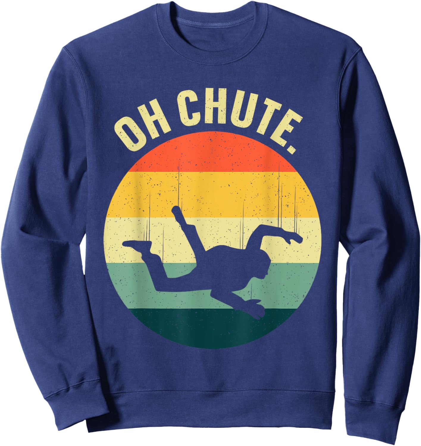 Skydiving Art Women Parachute Skydiver Paragliding Sweatshirt - Sweatshirt | Navy