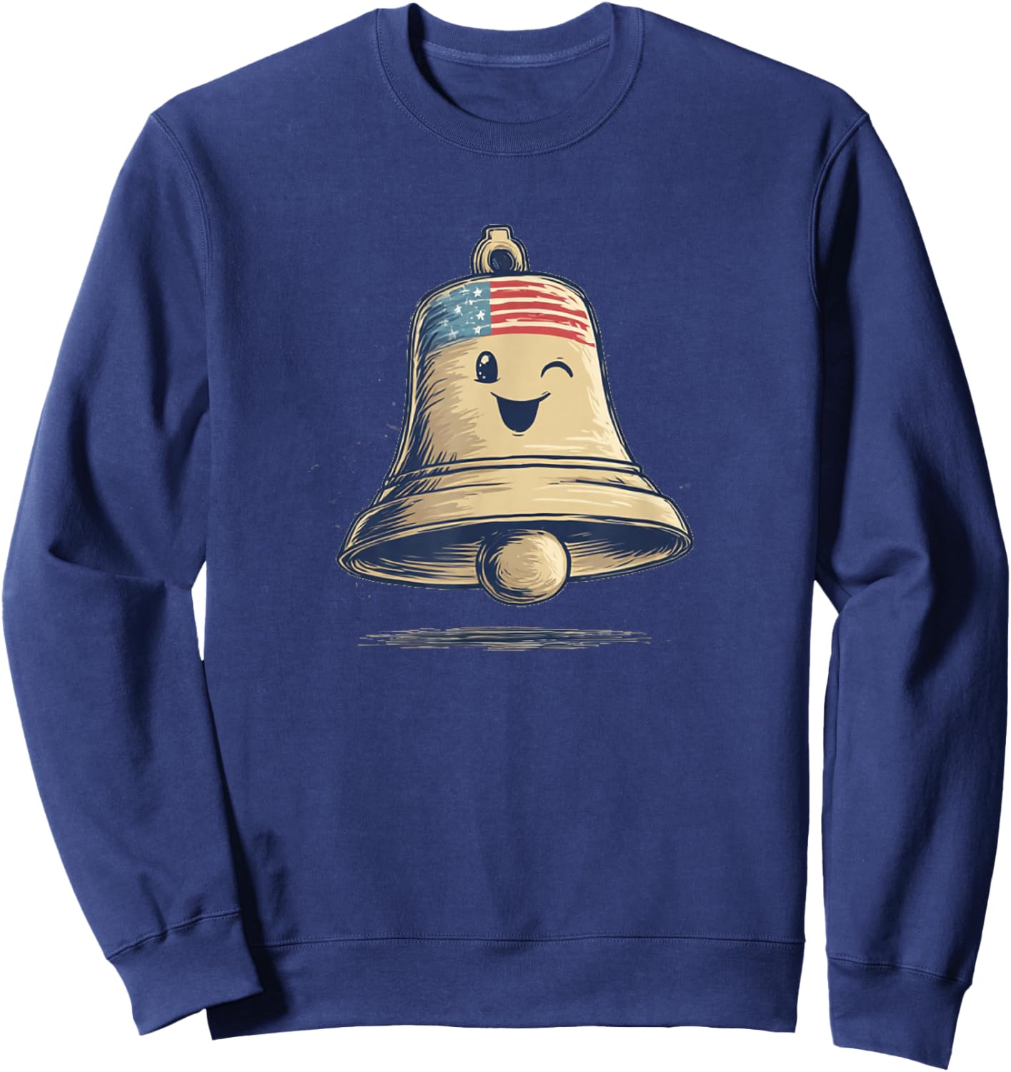 Ringing Freedom Bell Costume in Patriotic Colors Sweatshirt - Sweatshirt | Navy