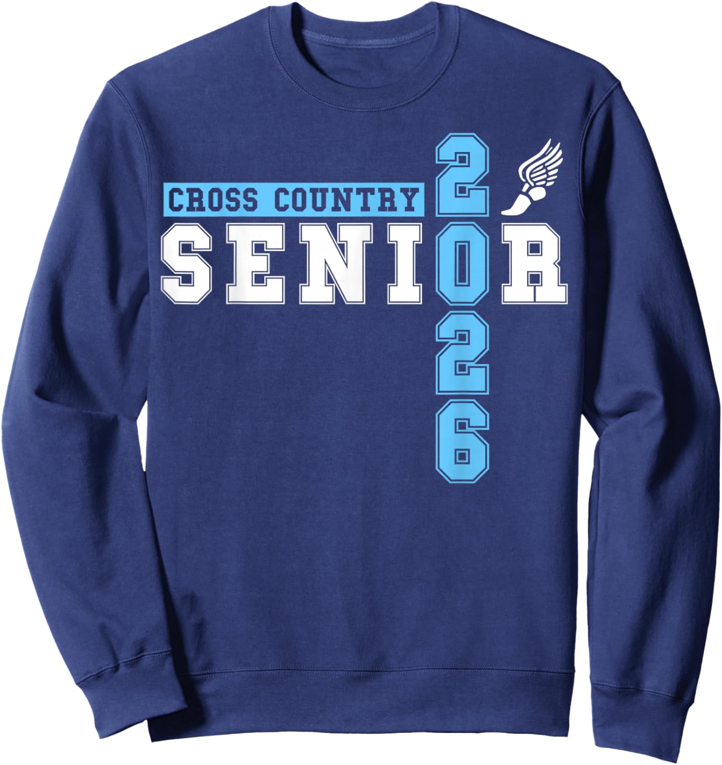 Cross Country Senior Night XC Senior 2026 Graduation 50 Sweatshirt - Sweatshirt | Navy