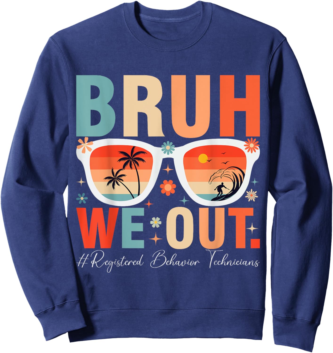 bruh we out RBT Sweatshirt - Sweatshirt | Navy