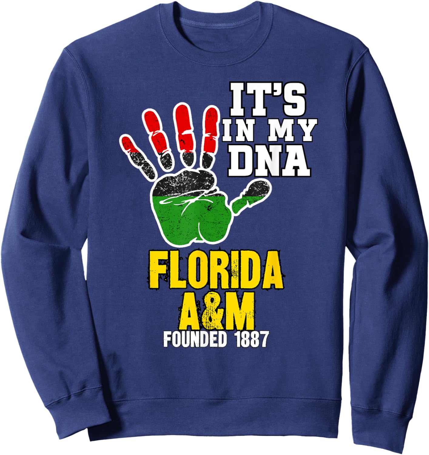Florida A&M, FAMU, Souvenir HBC Design Sweatshirt - Sweatshirt | Navy