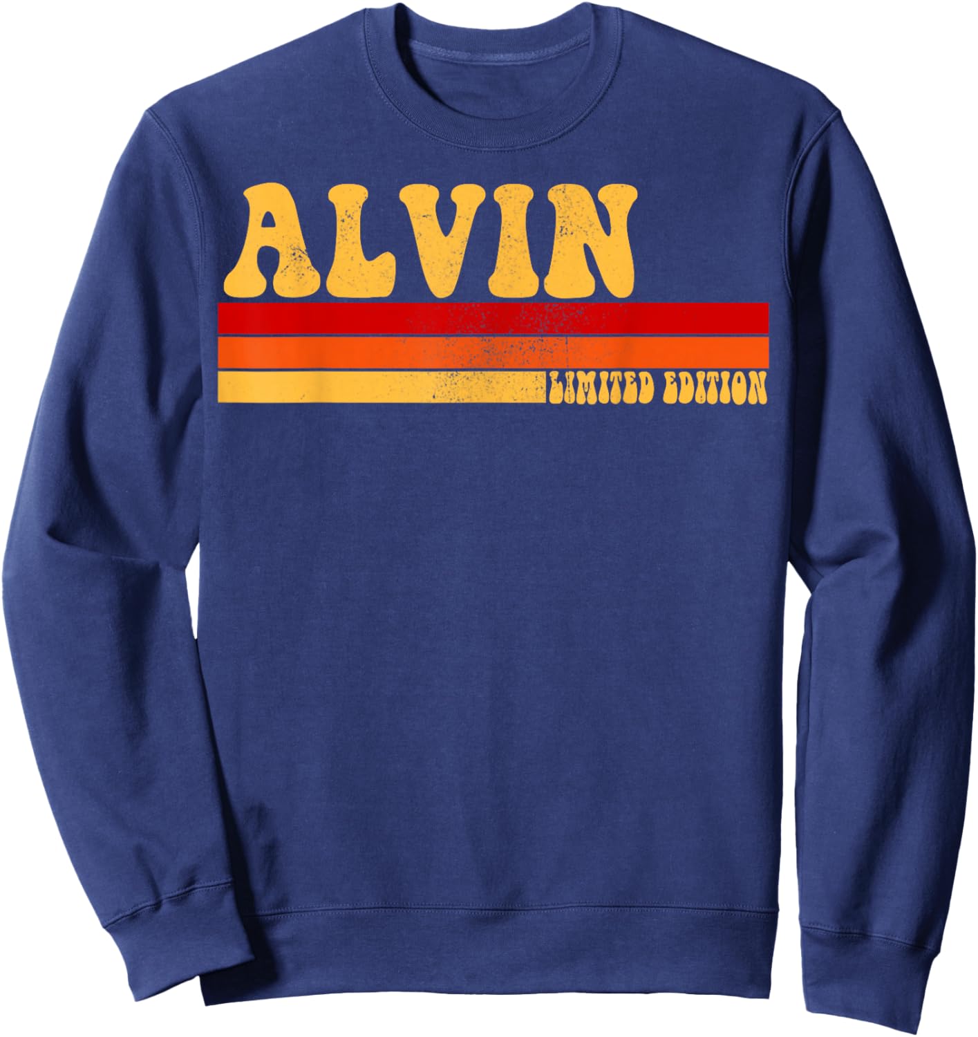ALVIN Name Personalized Idea Men Retro Vintage ALVIN Sweatshirt - Sweatshirt | Navy