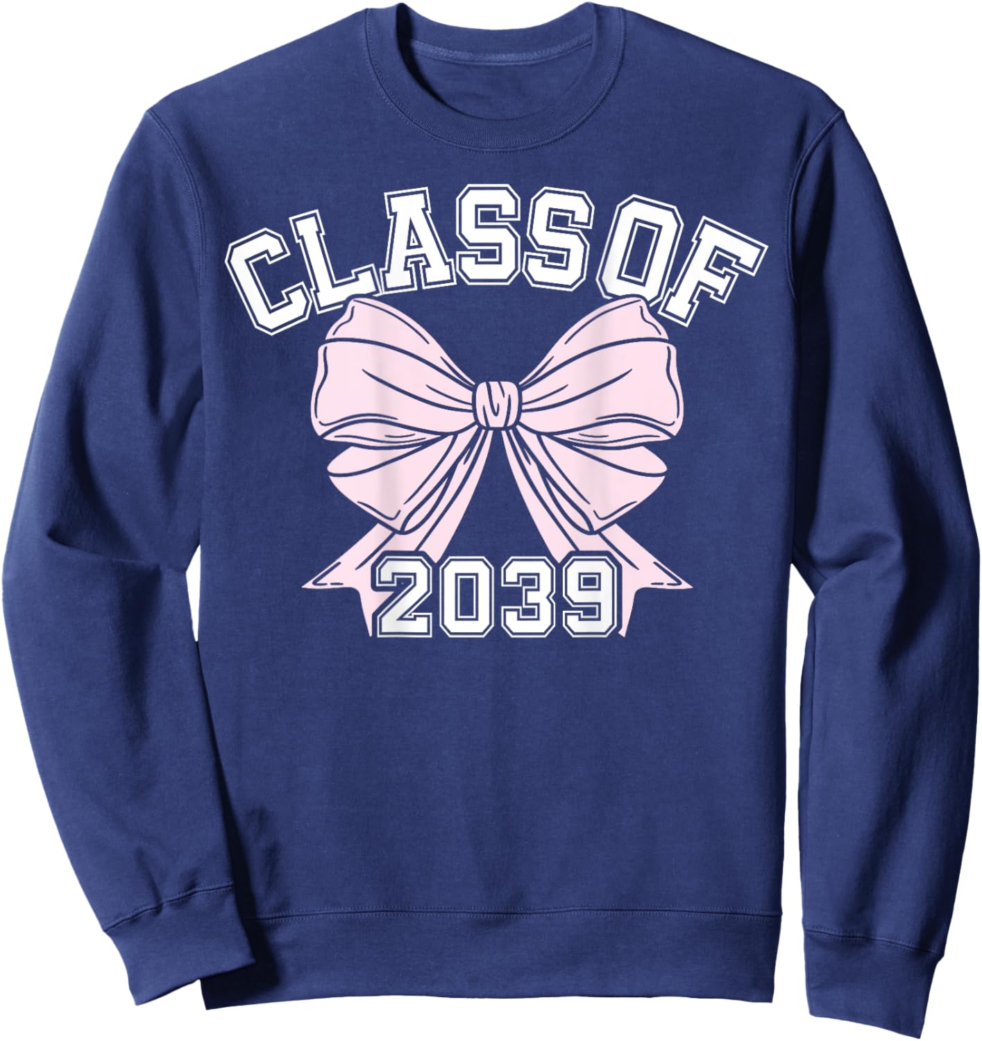 Class Of 2039 Coquette Bow Class Of Sweatshirt - Sweatshirt | Navy