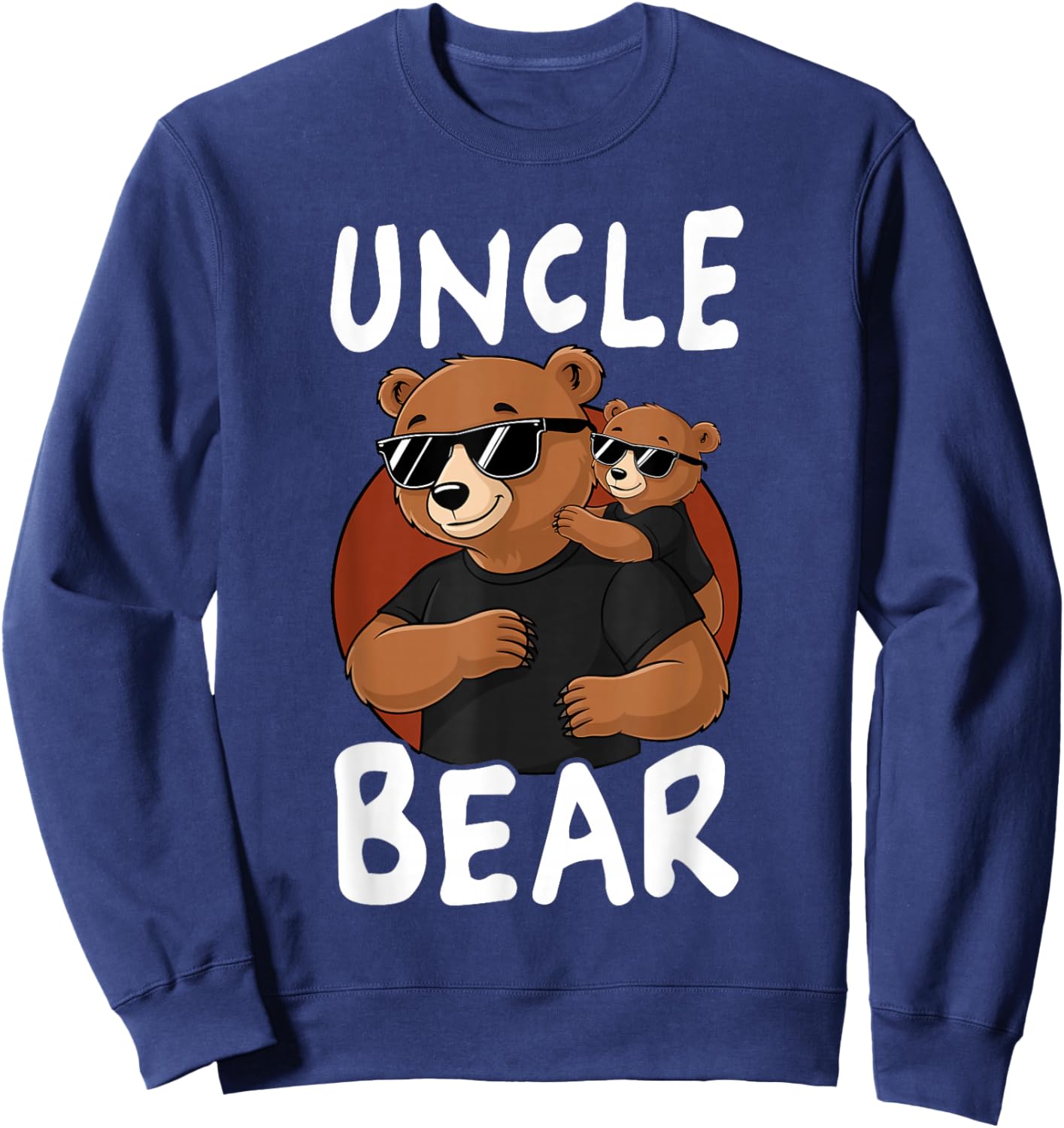 Cool Uncle Bear Family Bears Sweatshirt - Sweatshirt | Navy