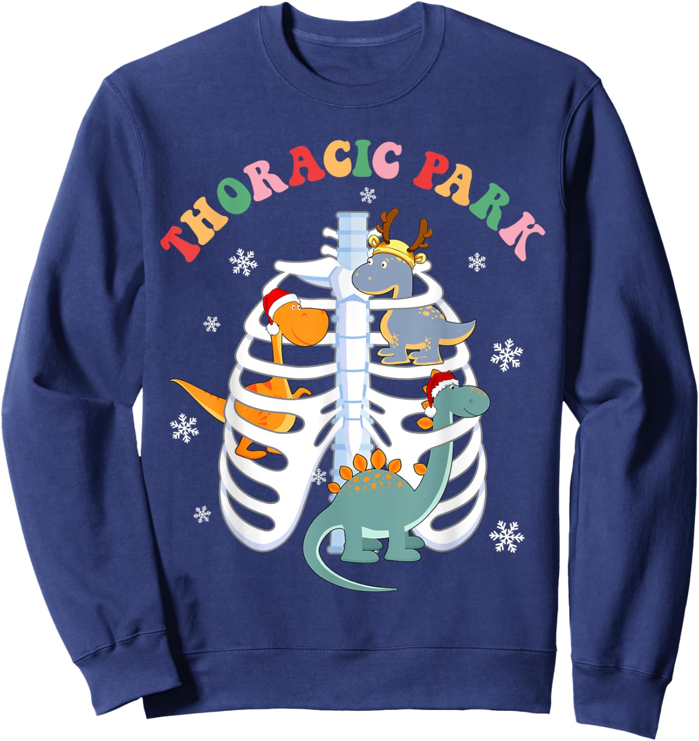 Thoracic Christmas Park Thoracic Surgery OR Nurses Doctor Sweatshirt - Sweatshirt | Navy