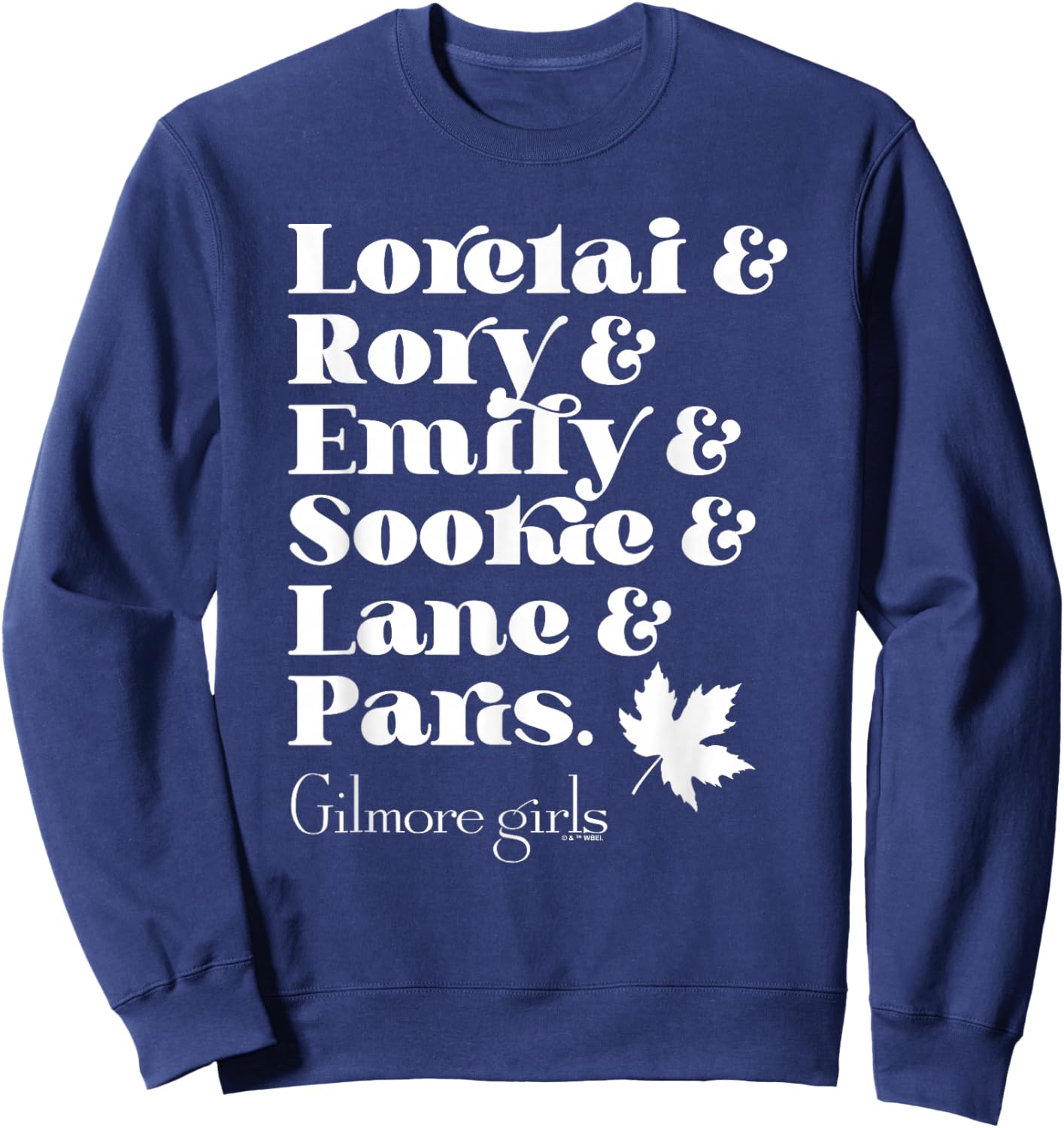 Gilmore Girls Name List Sweatshirt - Sweatshirt | Navy