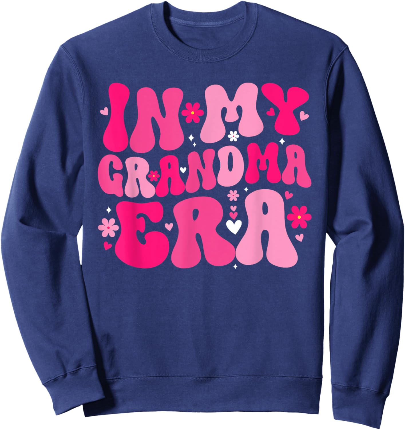 In My Grandma Era Mother's Day Expecting Baby Announcement Sweatshirt - Sweatshirt | Navy