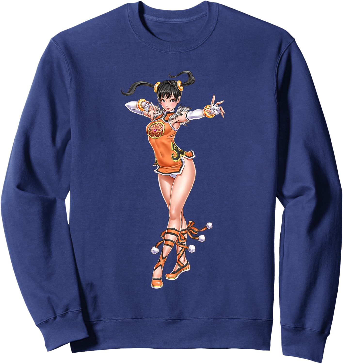 Bandai Namco Entertainment Inc. TEKKEN7 XIAOYU 004 , Small, Black Sweatshirt - Sweatshirt | Navy