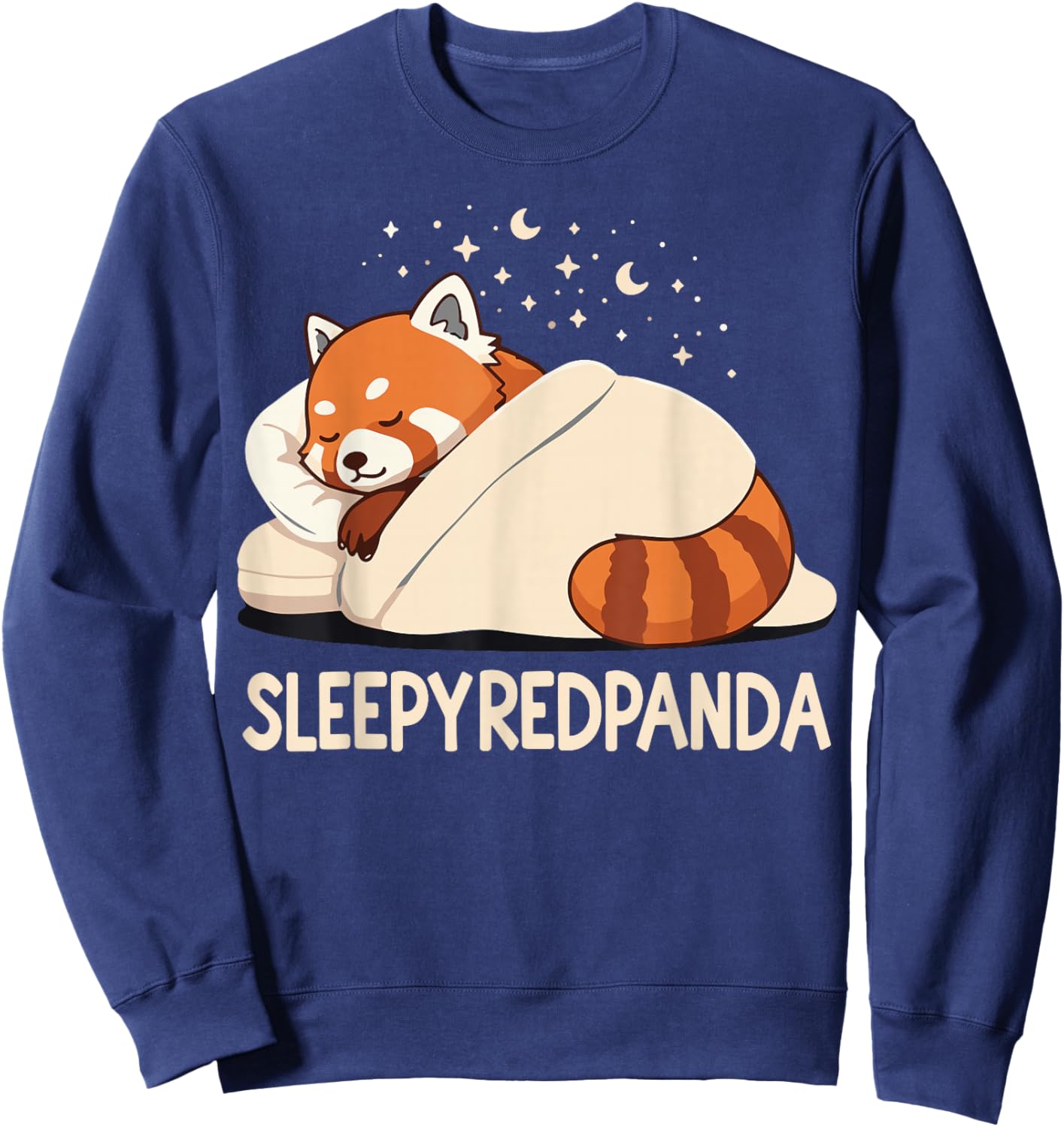 Red Panda Sleep Pajamas Sweatshirt - Sweatshirt | Navy