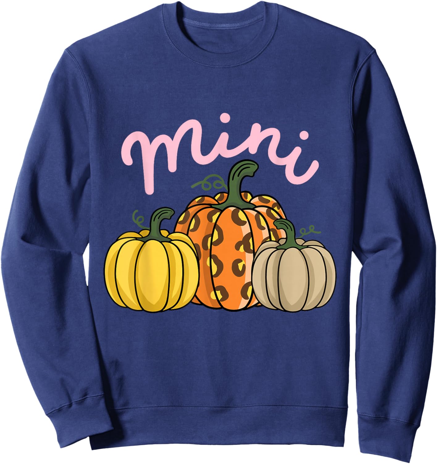 Mama and Mini Mommy and Me Matching Thanksgiving Kids Sweatshirt - Sweatshirt | Navy