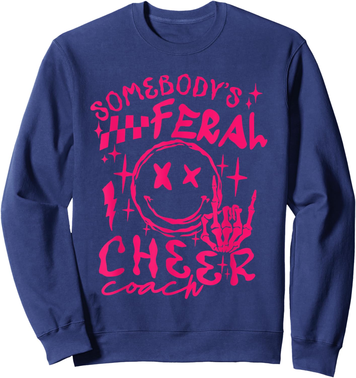 somebody's Feral Cheer Coach Sweatshirt - Sweatshirt | Navy