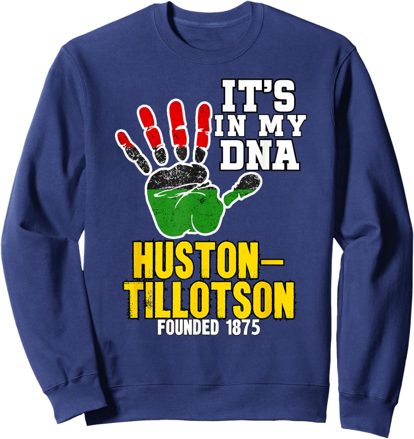 Huston–Tillotson, HTU, Souvenir HBC Design Sweatshirt - Sweatshirt | Navy