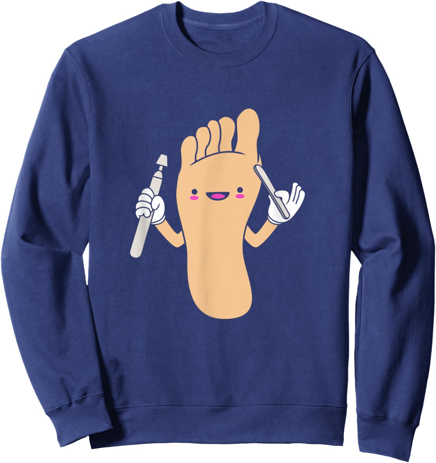 Funny Podiatrist Cute Foot Doctor Podiatry Sweatshirt - Sweatshirt | Navy