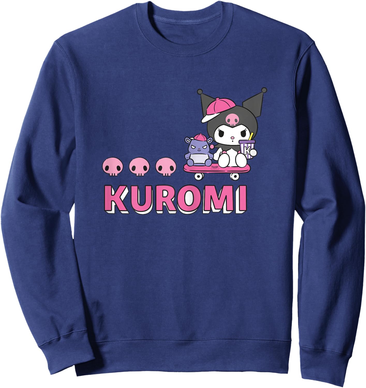 Hello Kitty - Kuromi Charakter mit Bär Sweatshirt - Sweatshirt | Navy