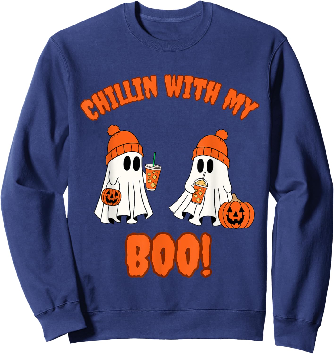 Chillin With My Boo Sweatshirt - Sweatshirt | Navy