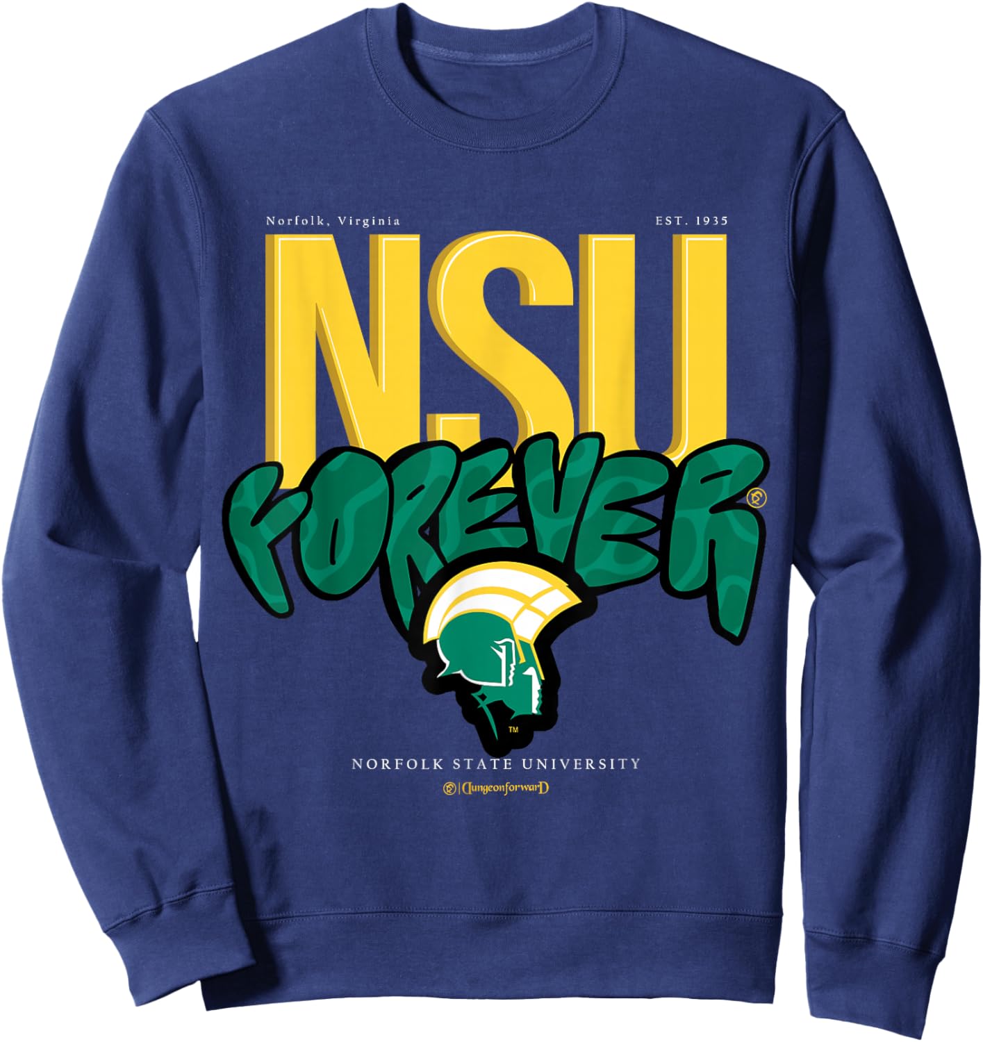 The Yard Essentials - Norfolk State University - NSU Forever Sweatshirt - Sweatshirt | Navy
