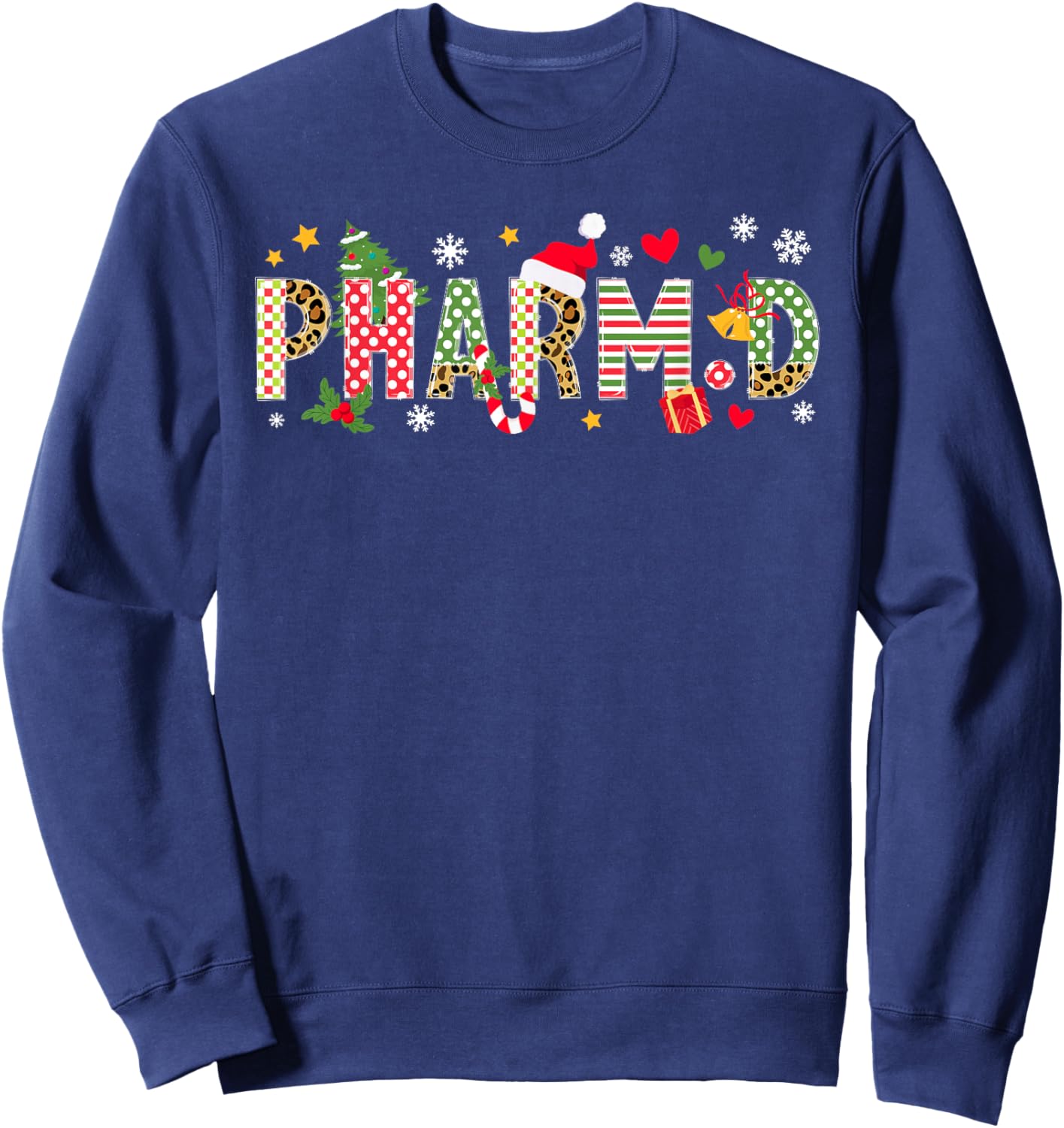 PharmD Christmas Doctor Of Pharmacy Xmas Party Sweatshirt - Sweatshirt | Navy